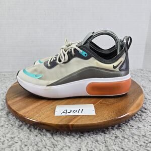 Nike Air Max Dia SE Phantom Grey Orange Athletic Sneakers Womens 8.5 BV6479-002